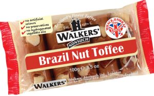 UK Walker's Brazil Nut Toffee Andy Pack 100g