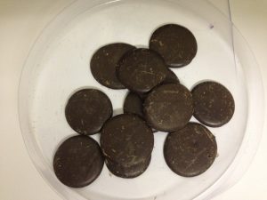 Dark Choc Peppermint Buttons 100g