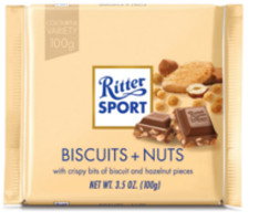 Ritter Sports Bar Biscuit & Nut 100g