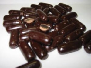 Choc Licorice Bullets bag 200g